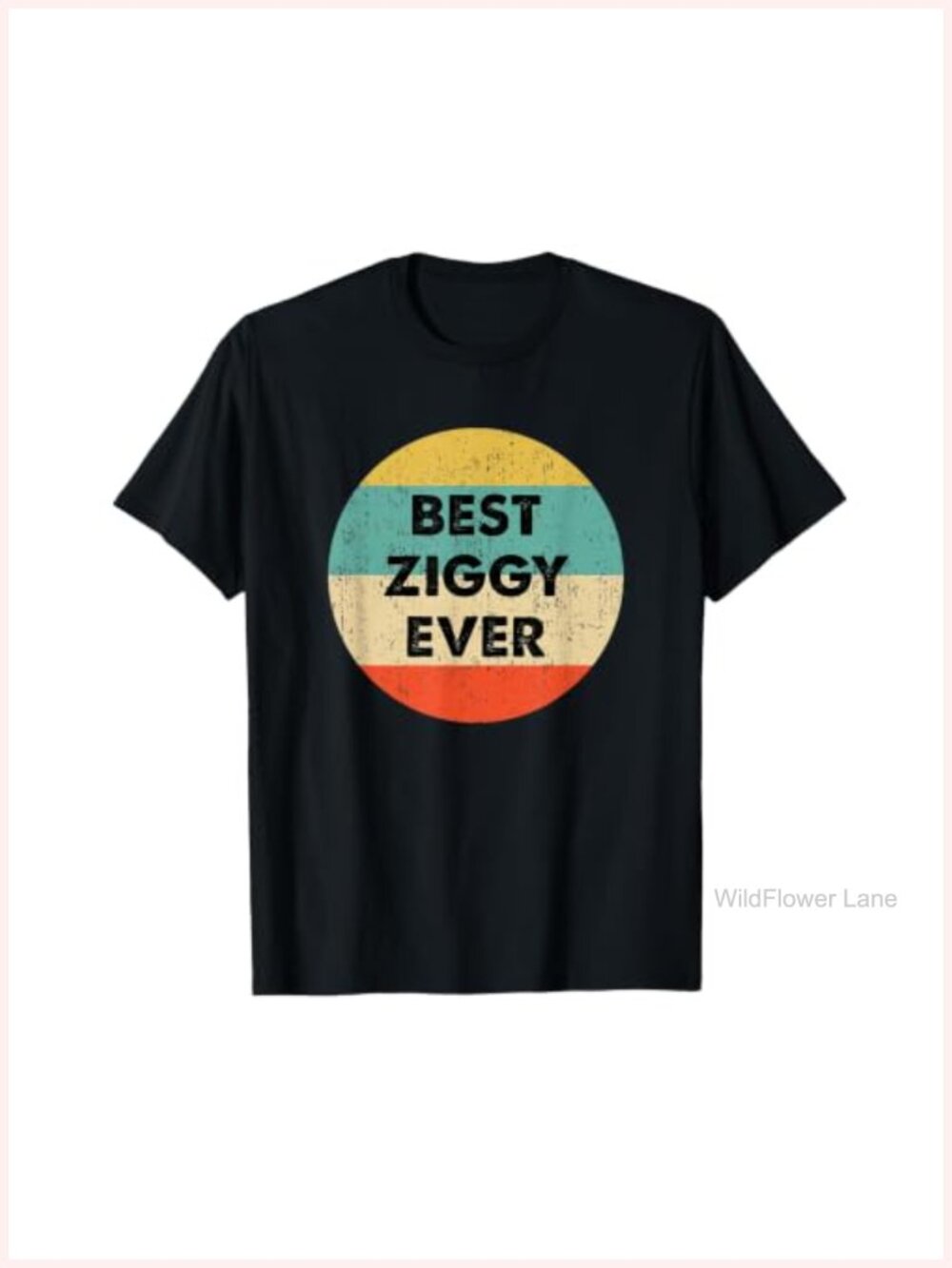 Ziggy Name Graphic Tee Short Sleeve Casual Novelty T-Shirt